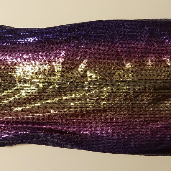 Wild Fable Ombré Rainbow Sequined Slip Dress with Spaghetti Straps Size XS - Picture 8 of 16